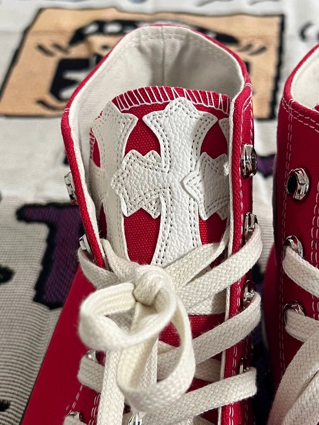 Chrome hearts red all stars converse - Private property 