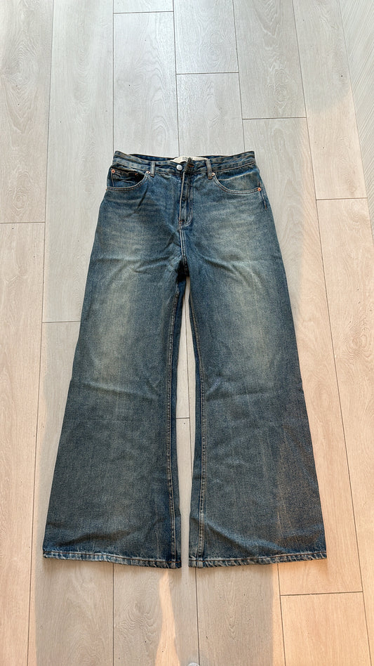 mm6 maison margiela blue flared jeans - Private property 