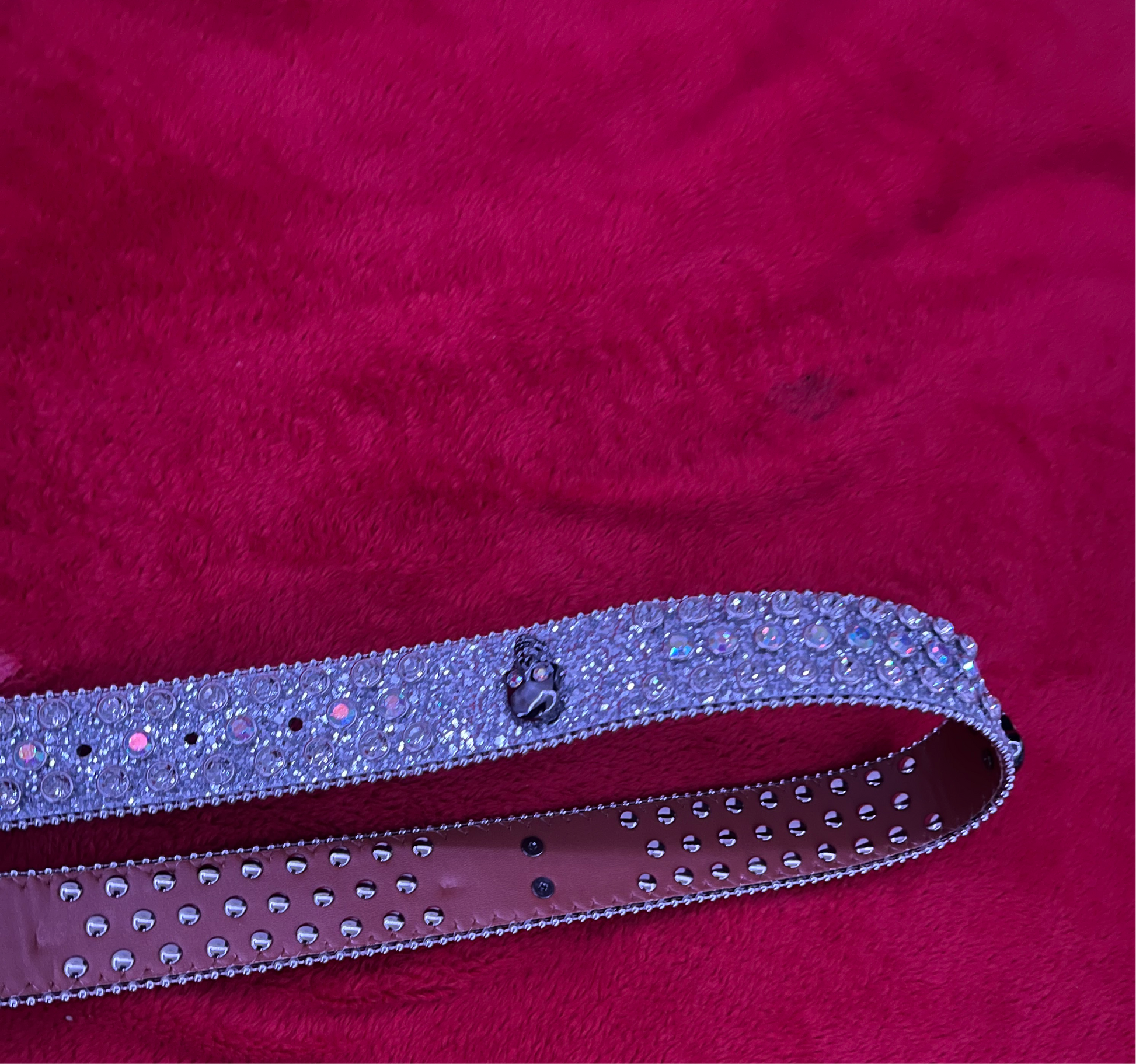 Rhinestone skull belts - Private property 