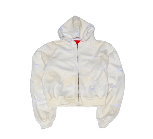 Archive-Style Distressed Hoodie