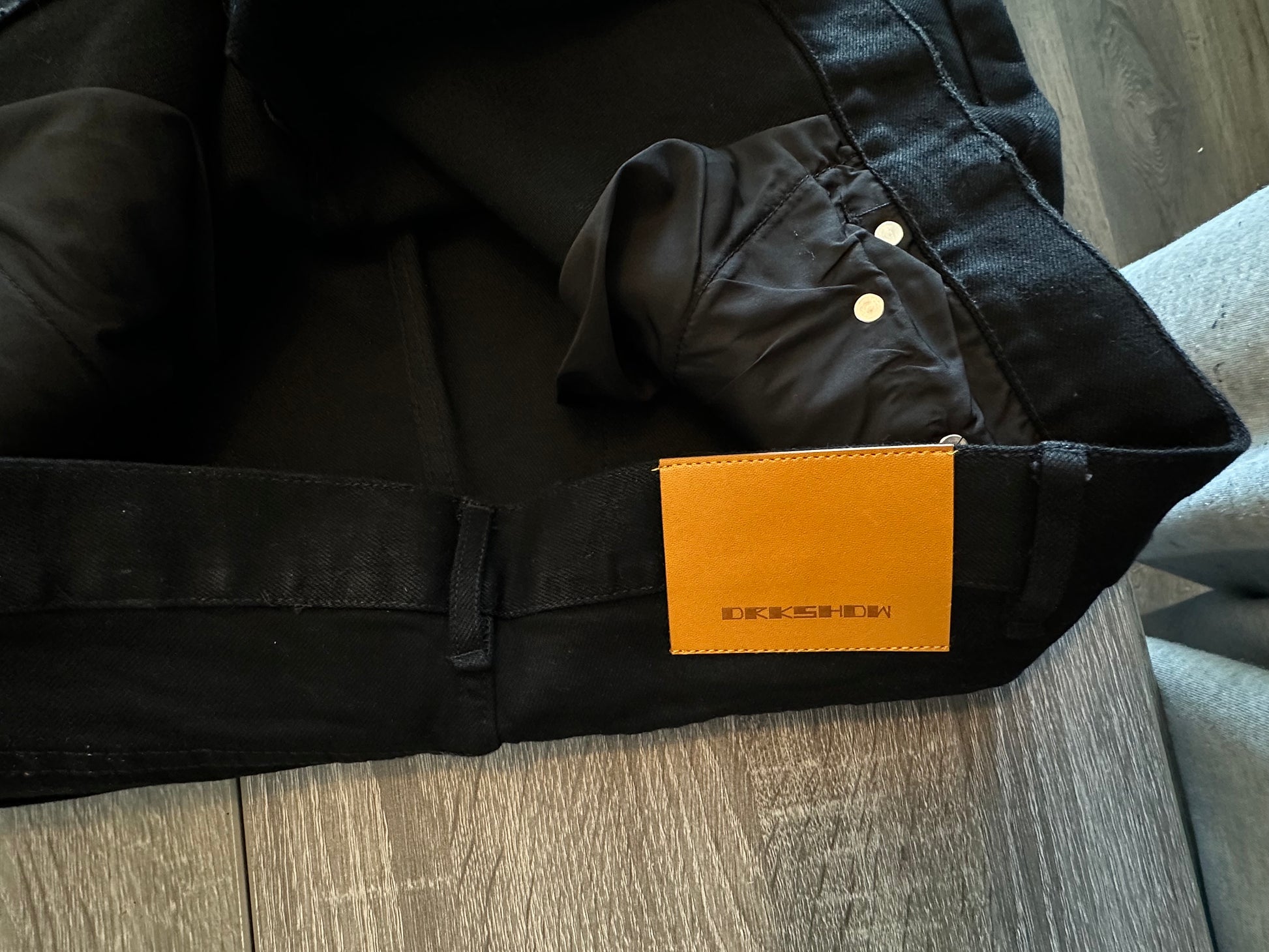 Rick Owen’s black flared jeans - Private property 