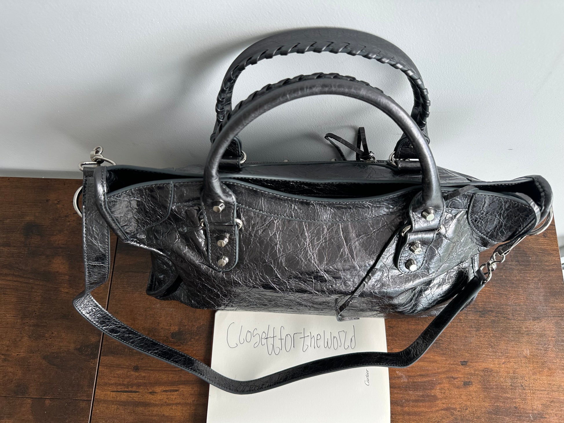 Balenciaga city leather stud bag - Private property 
