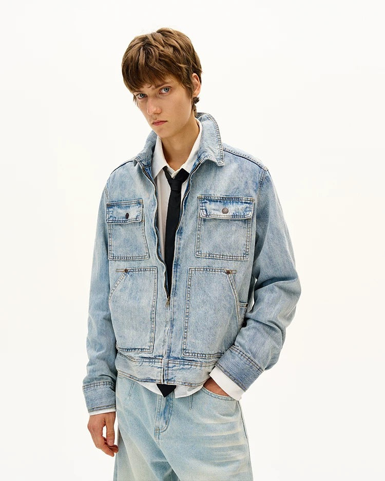 utility denim jacket - Private property 