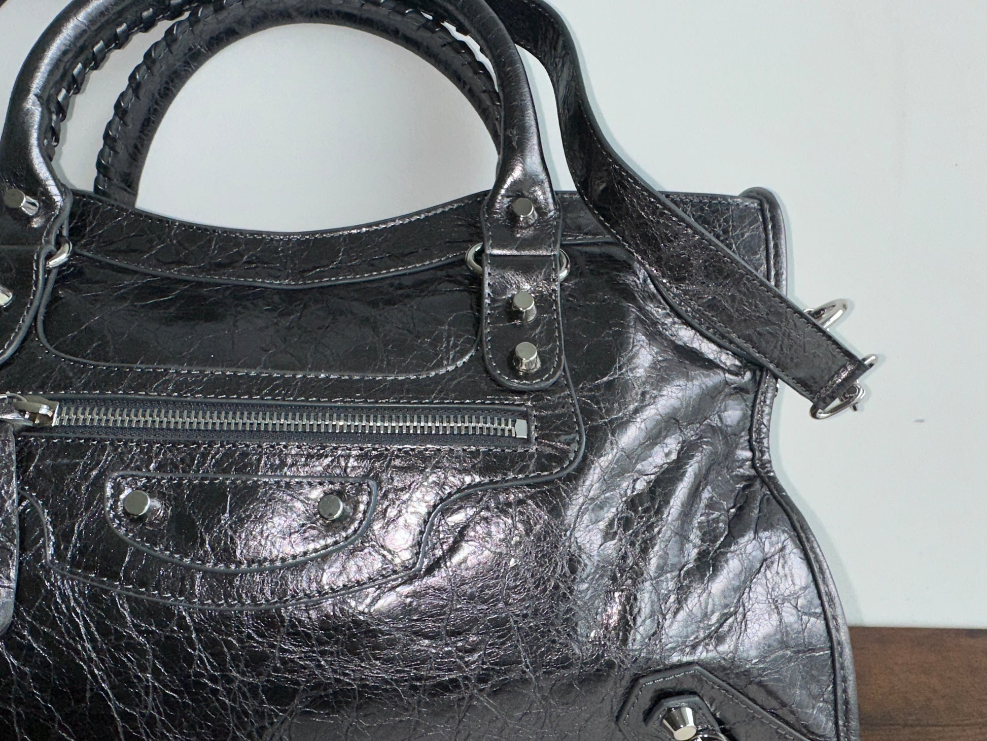 Balenciaga city leather stud bag - Private property 