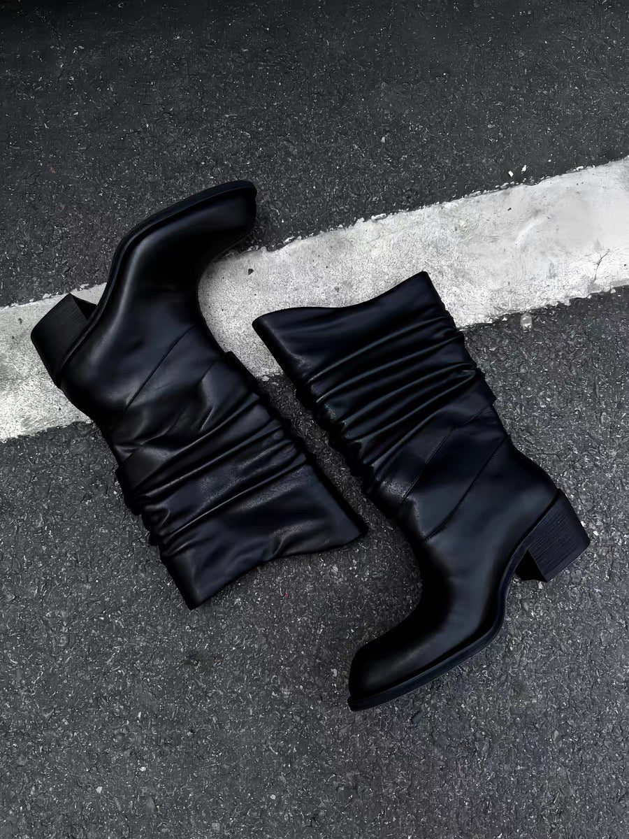 Leather heel boots - Private property 