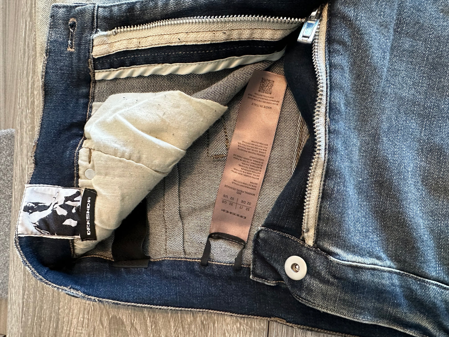 Rick Owens
Flared Blue washed denim - Private property 