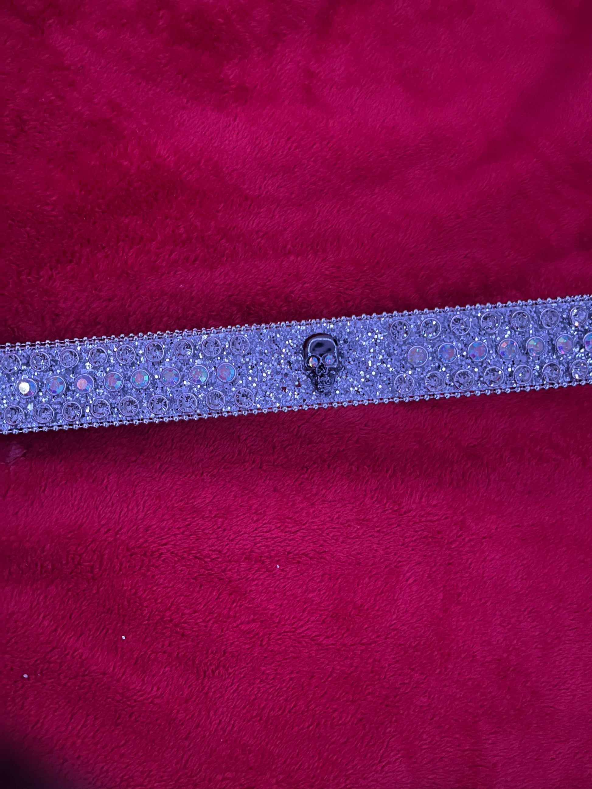 Rhinestone skull belts - Private property 