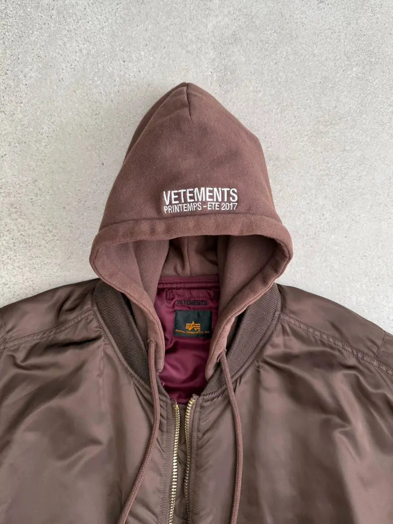 Vetements brown bomber jacket - Private property 