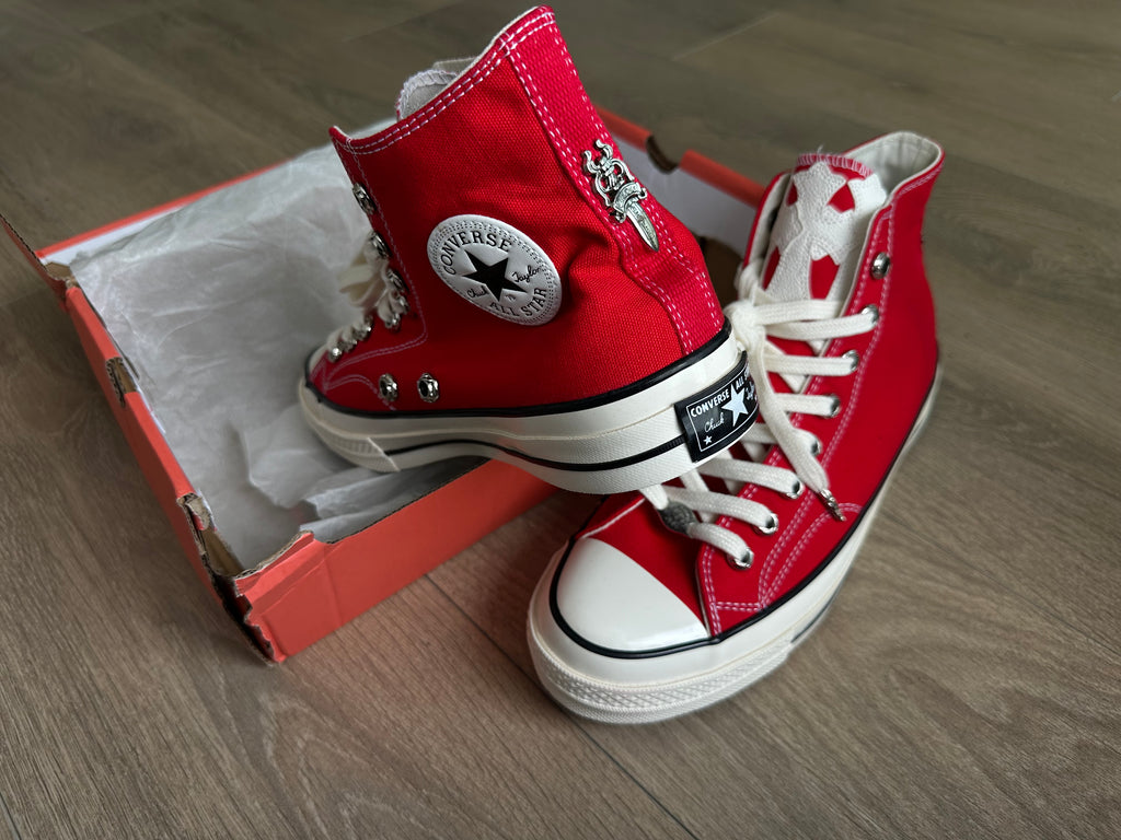 Chrome hearts red all stars converse - Private property 
