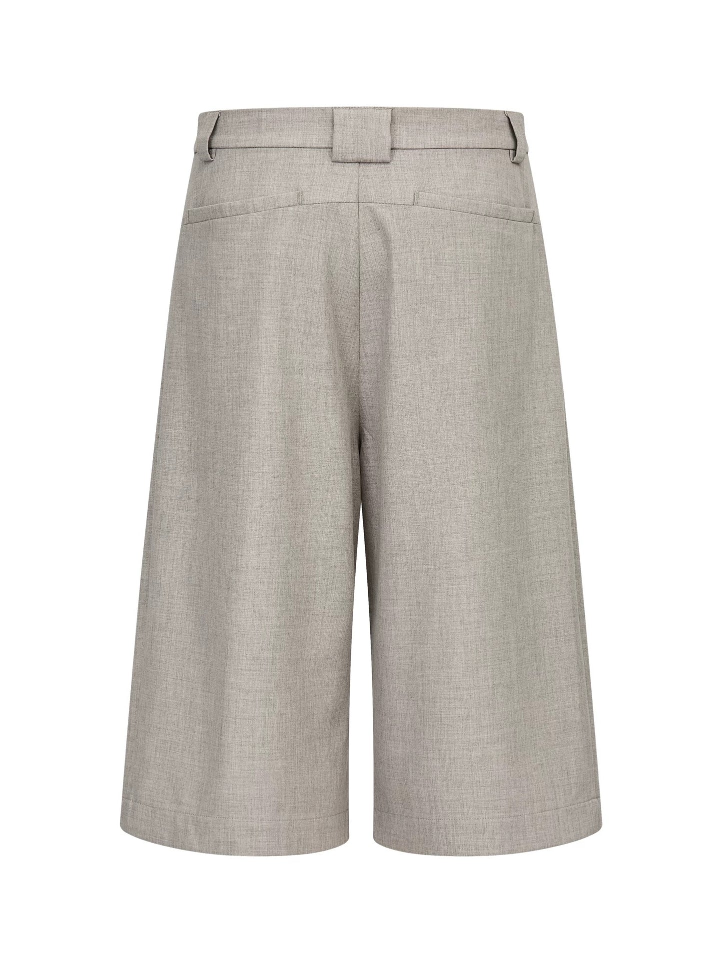 Modern Tailored Wide-Leg Shorts Grey - Private property 