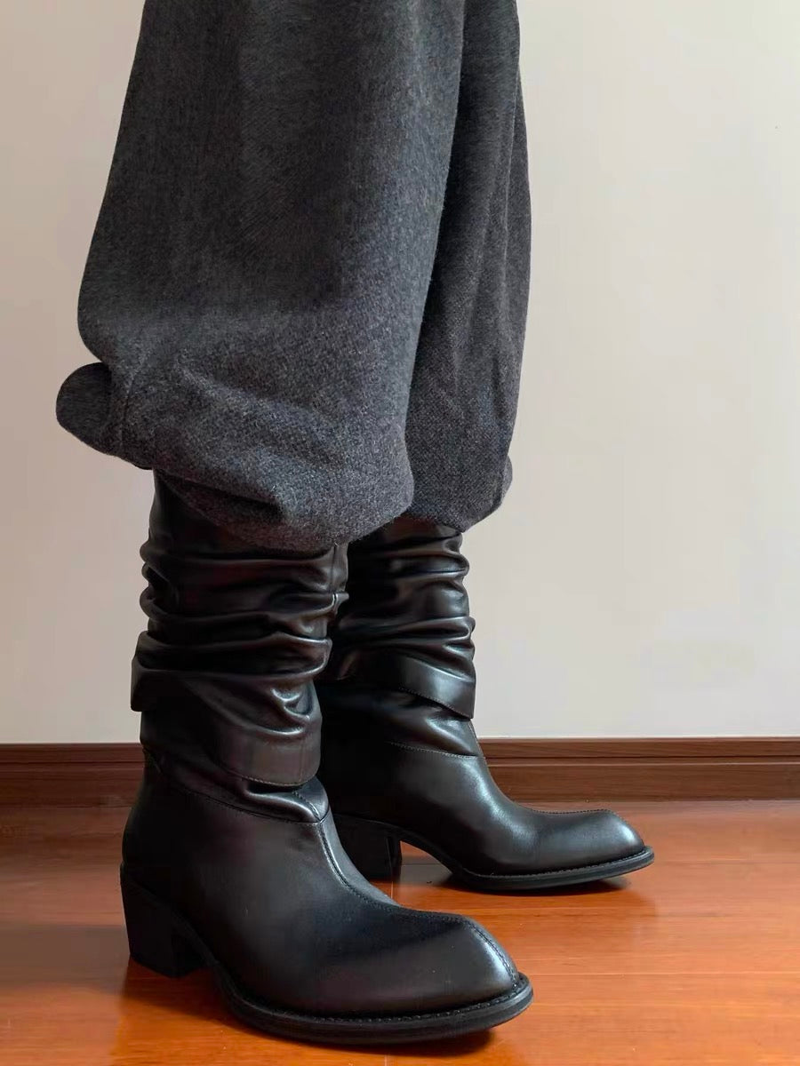 Leather heel boots - Private property 