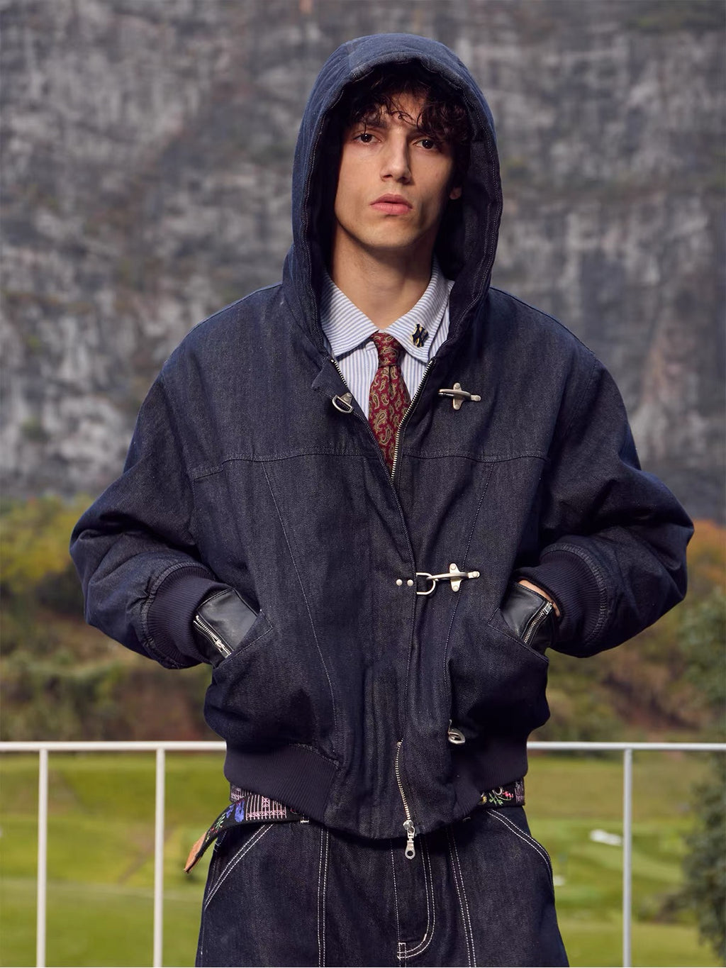 Archive Denim Toggle Jacket - Private property 