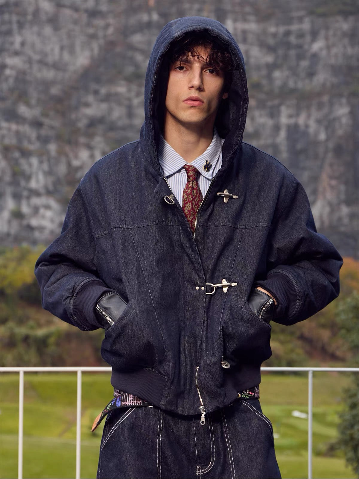 Archive Denim Toggle Jacket - Private property 