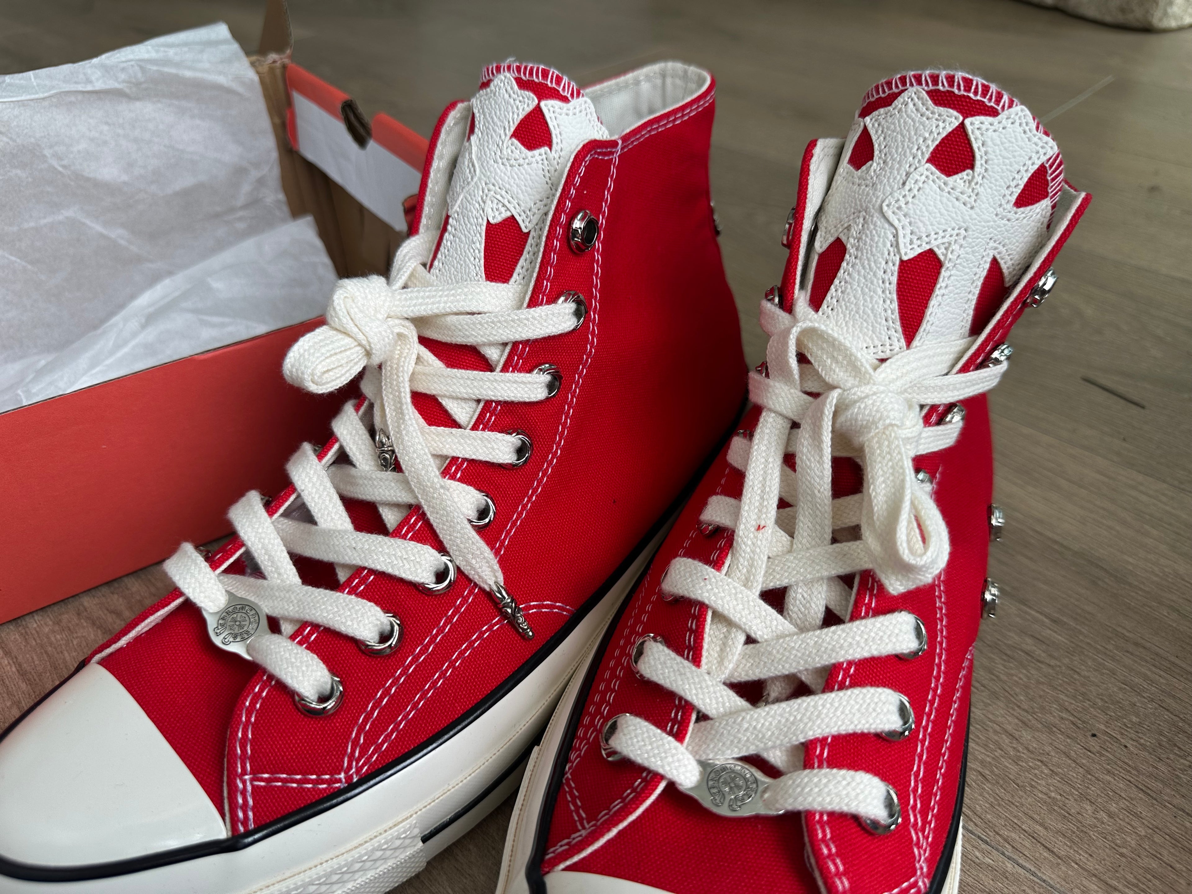 Chrome hearts red all stars converse - Private property 