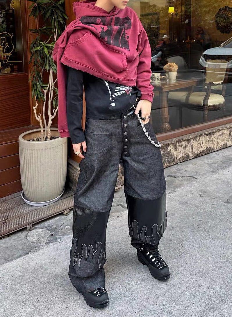 Flame Panel Trousers - Private property 