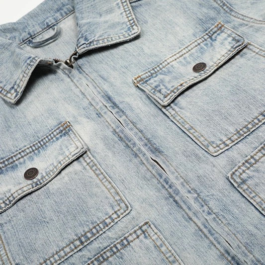 utility denim jacket - Private property 