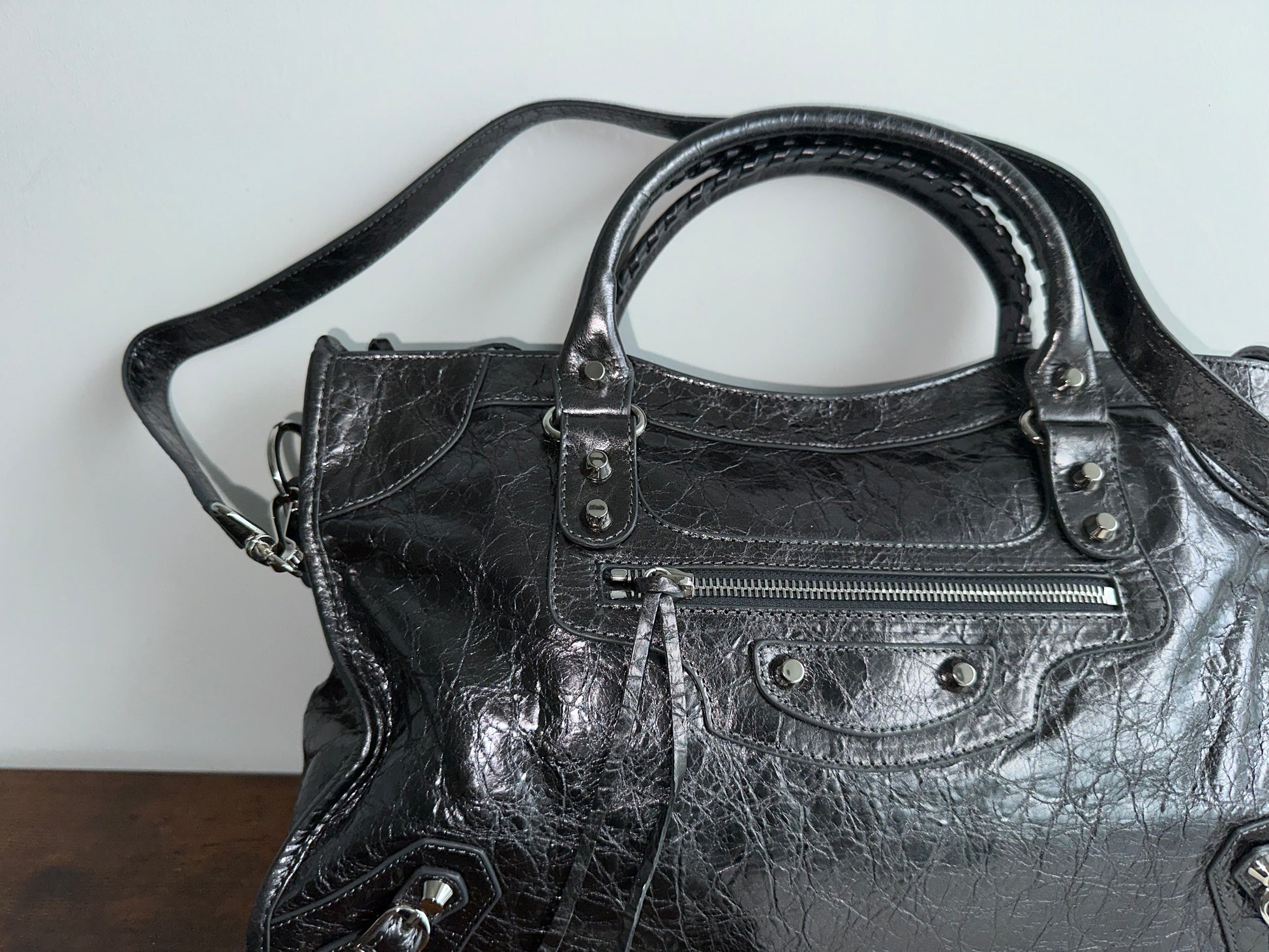 Balenciaga city leather stud bag - Private property 