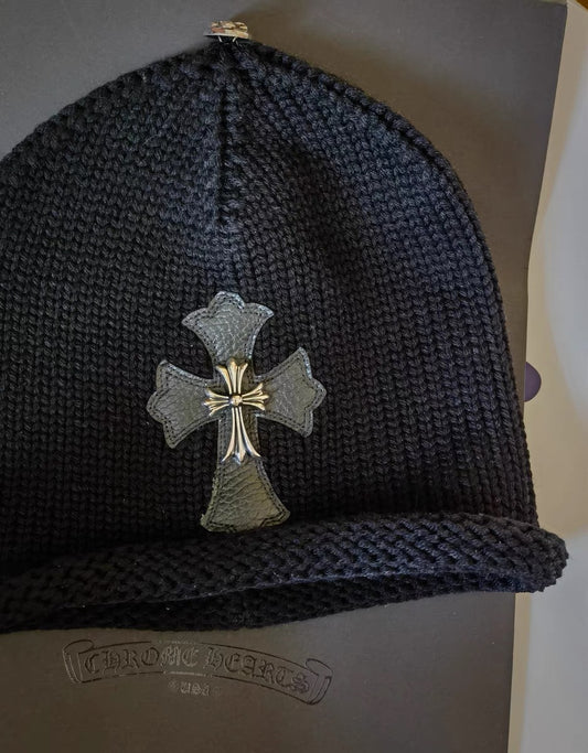 Chrome hearts silver cross beanie - Private property 