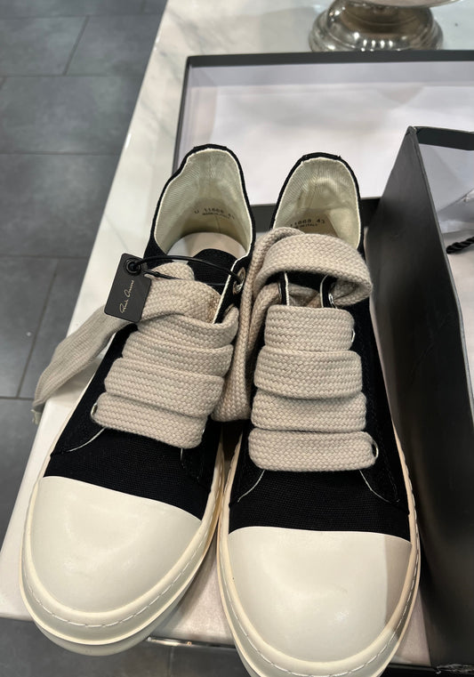 Rick Owen’s low ramones jumbo laces (black) - Private property 