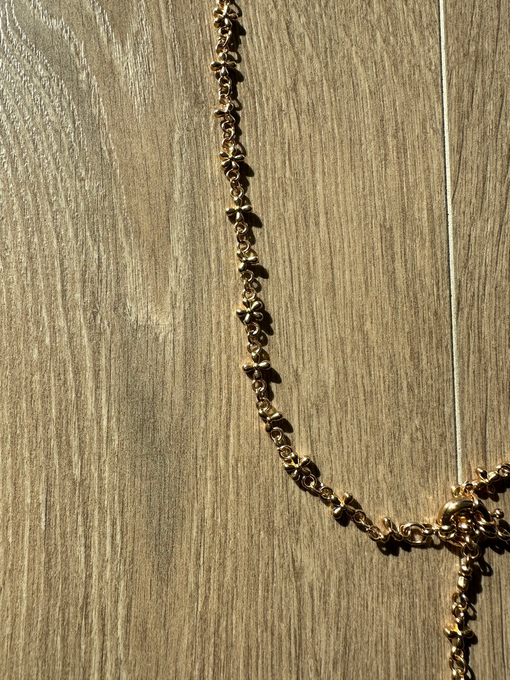 Gold cross necklace - Private property 