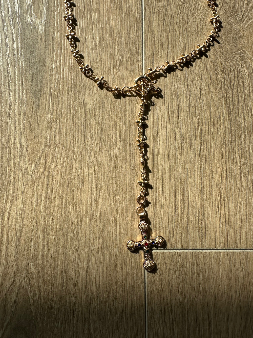 Gold cross necklace - Private property 