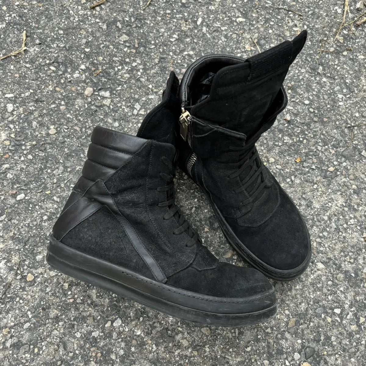Rick Owens Hollywood Geobasket Sneakers - Private property 