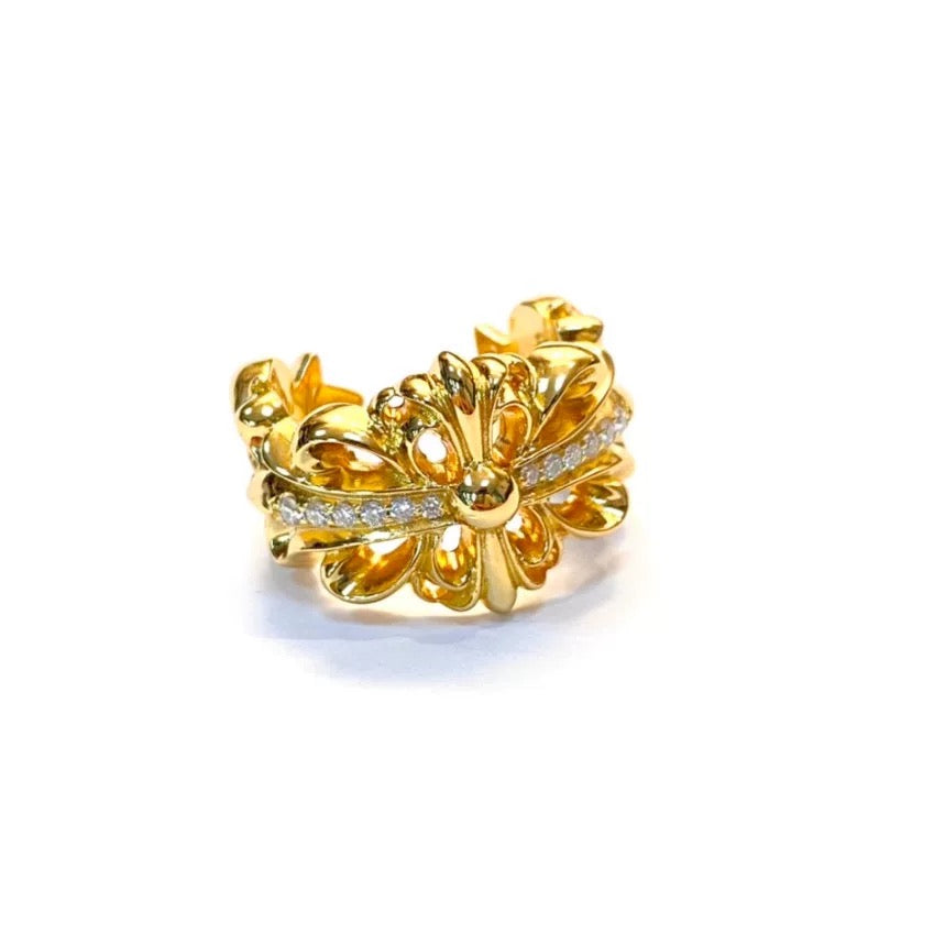 Chrome hearts gold rings with diamond gemstone - Private property 
