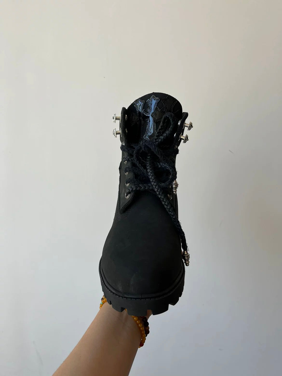 Black Ghost chrome hearts timberlands boots - Private property 