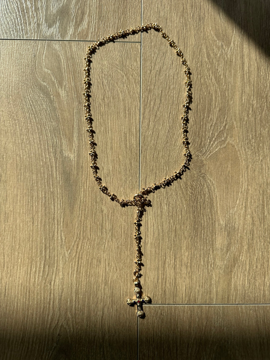 Gold cross necklace - Private property 