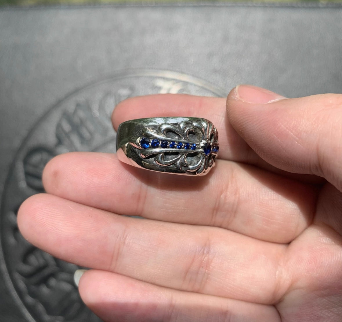 Chrome hearts rings with diamond gemstone - Private property 