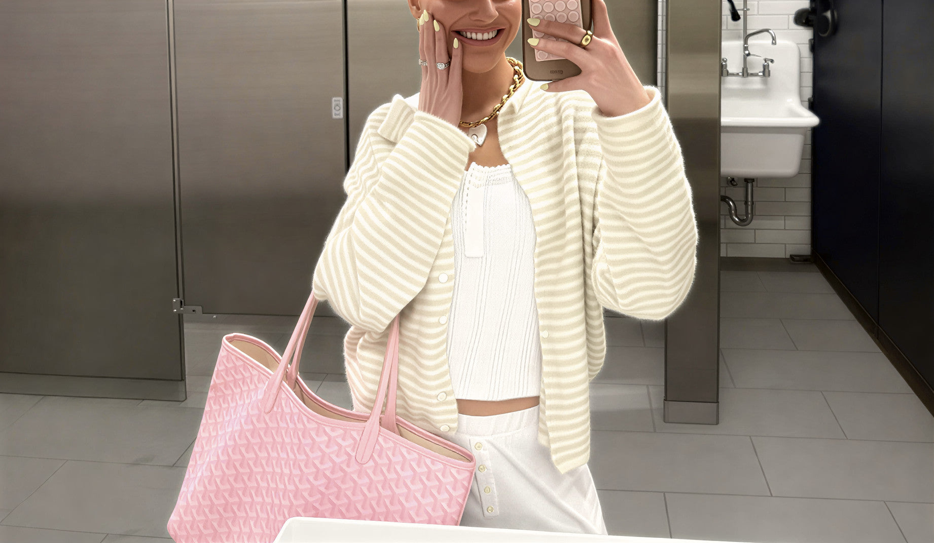 Chic Cozy Stripe Cardigan - Private property 