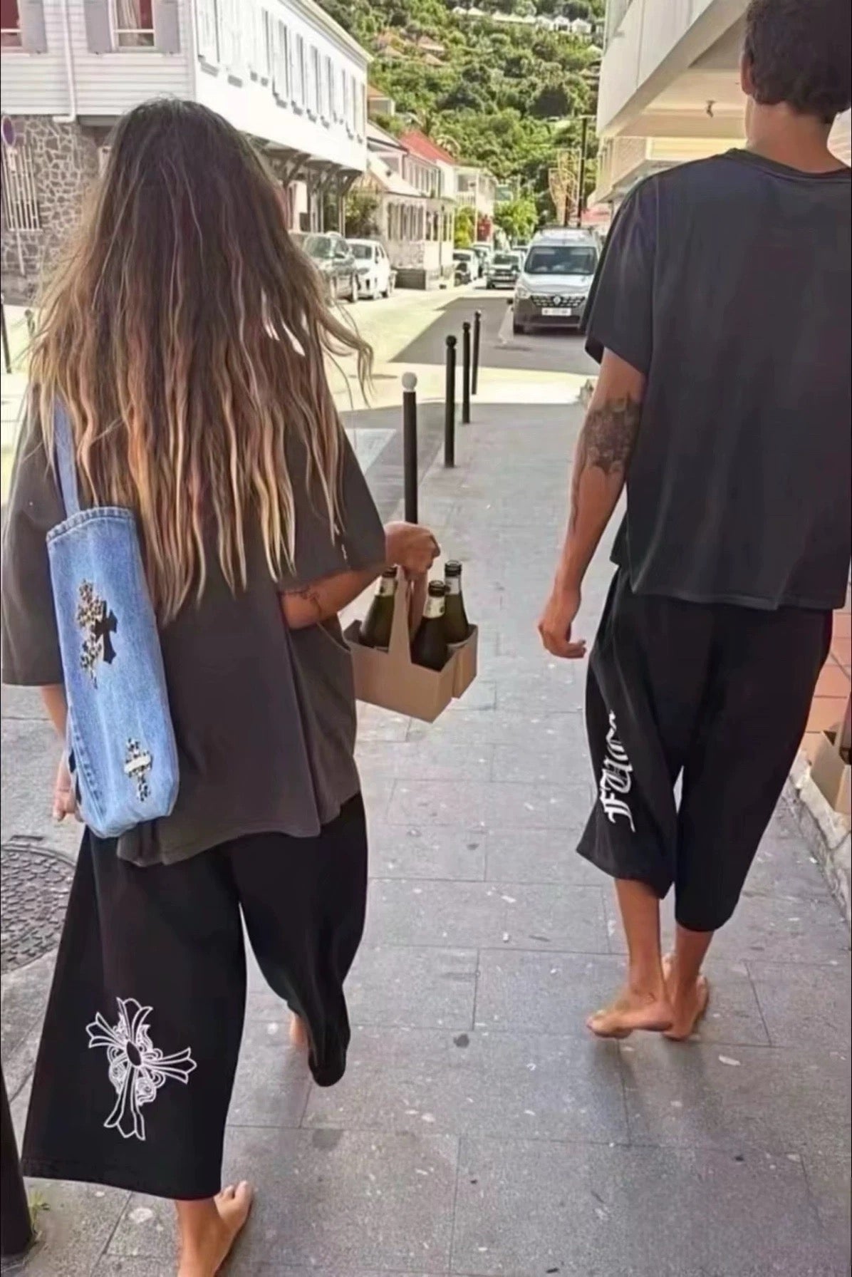 Chrome hearts blue tote bag - Private property 