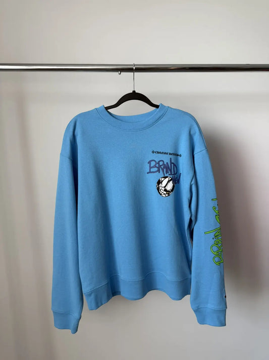 Blue chrome hearts crew neck - Private property 