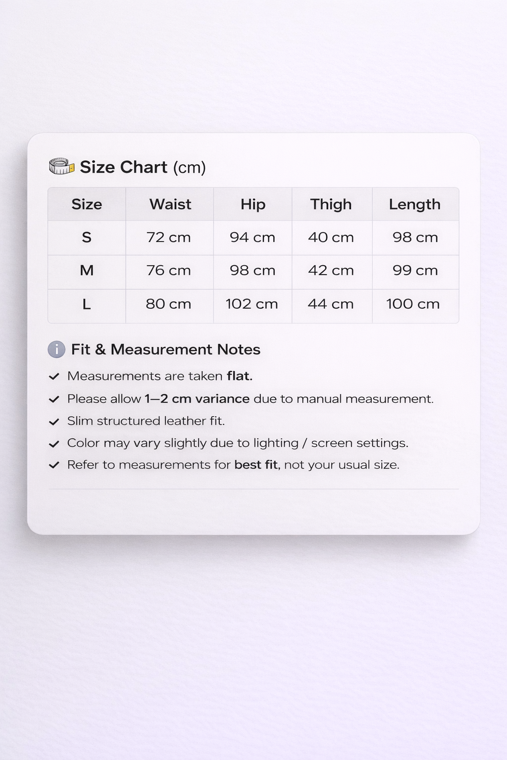 Leather flares - Private property 