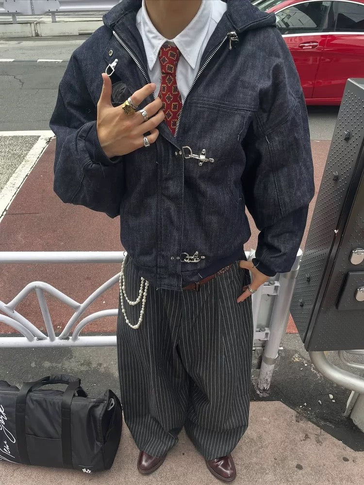 Archive Denim Toggle Jacket - Private property 