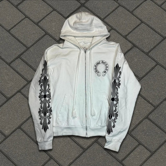 White  chrome hearts zip up - Private property 