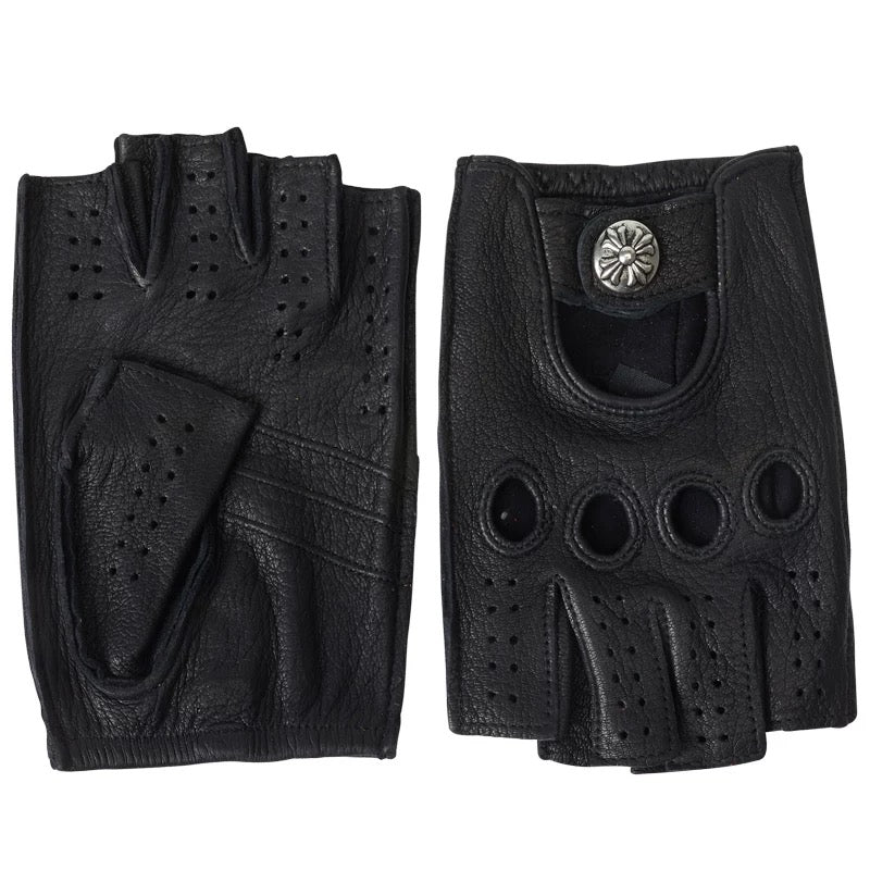 Archive  Fingerless Leather Gloves - Private property 