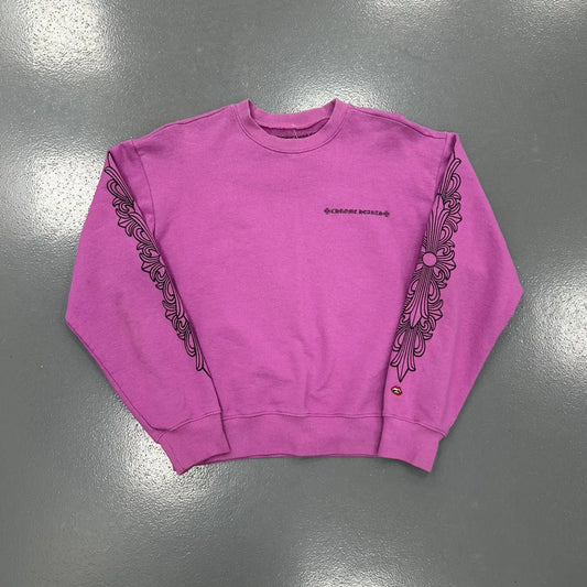 Pink chrome hearts crew neck - Private property 