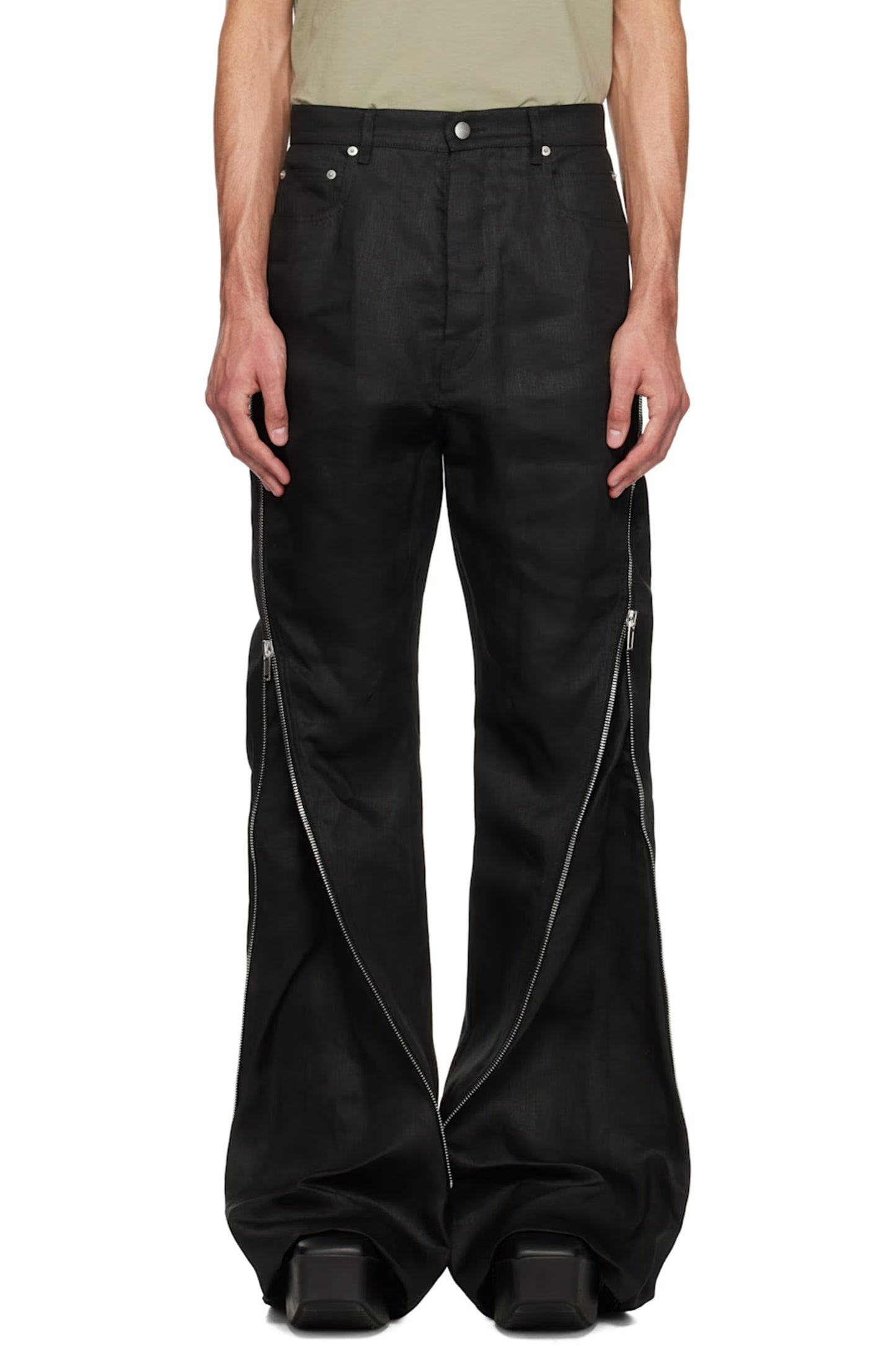 Rick Owen’s banana cut bolan jeans - Private property 