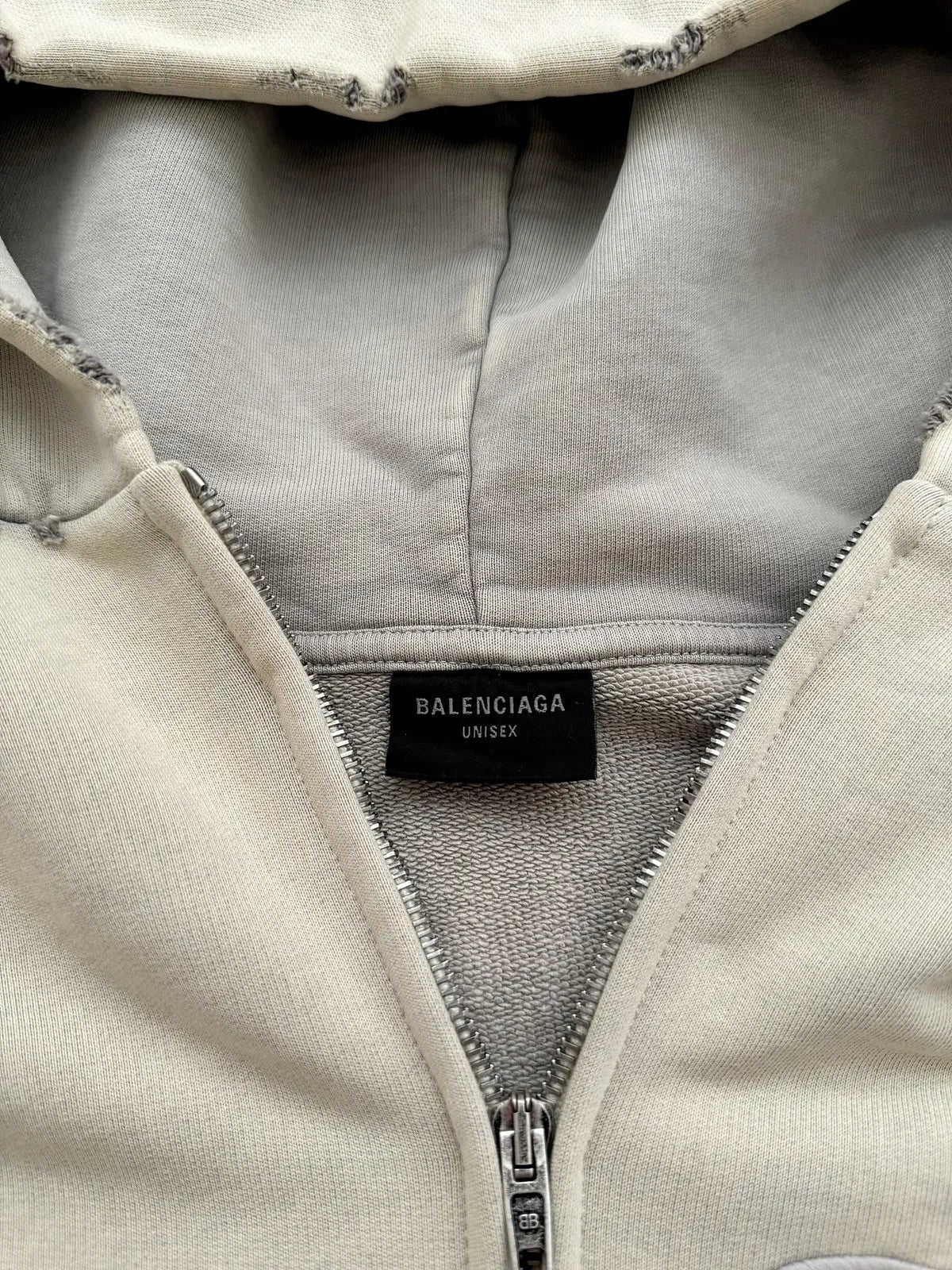 Balenciaga graffiti print zip up - Private property 