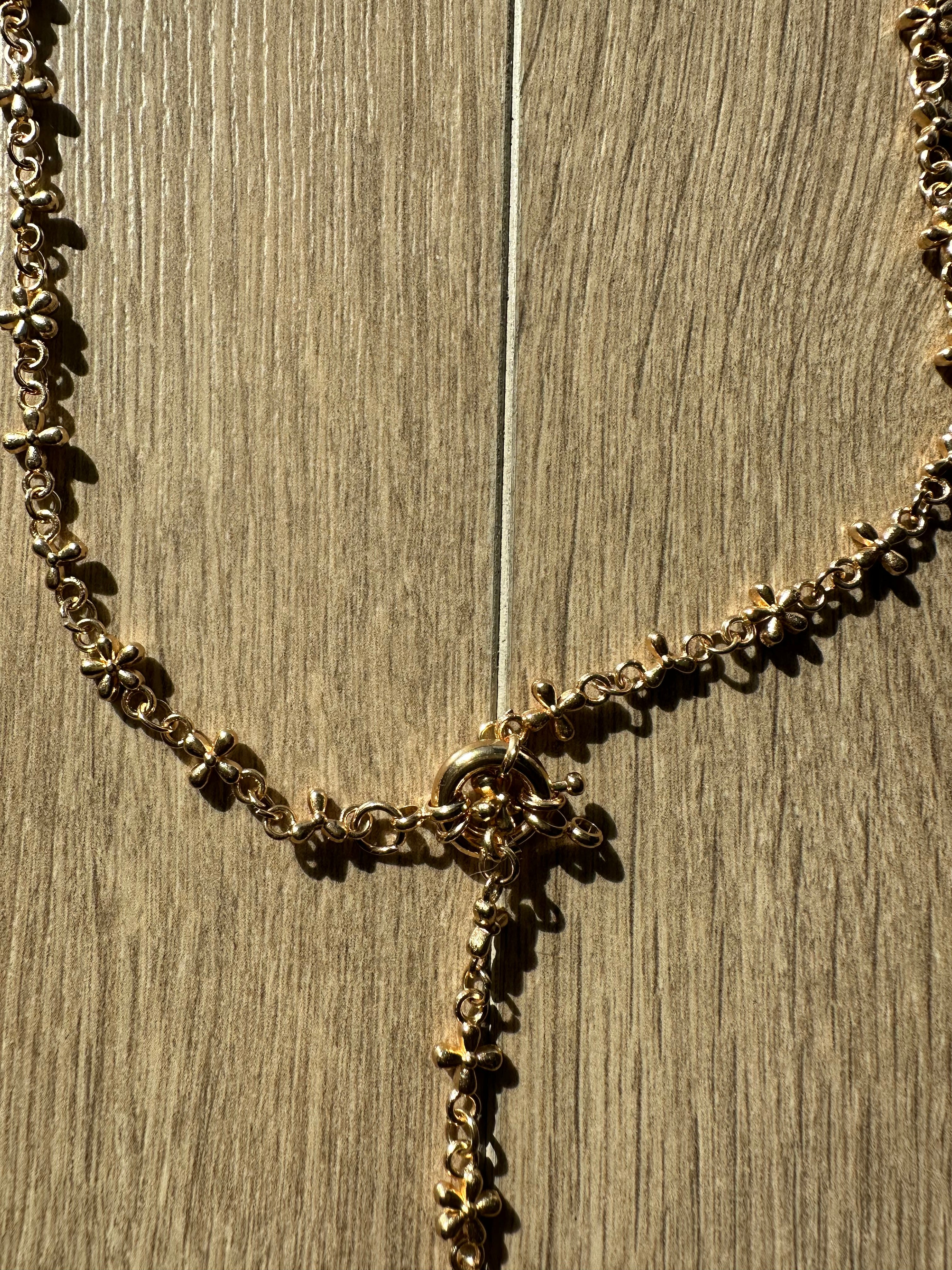 Gold cross necklace - Private property 