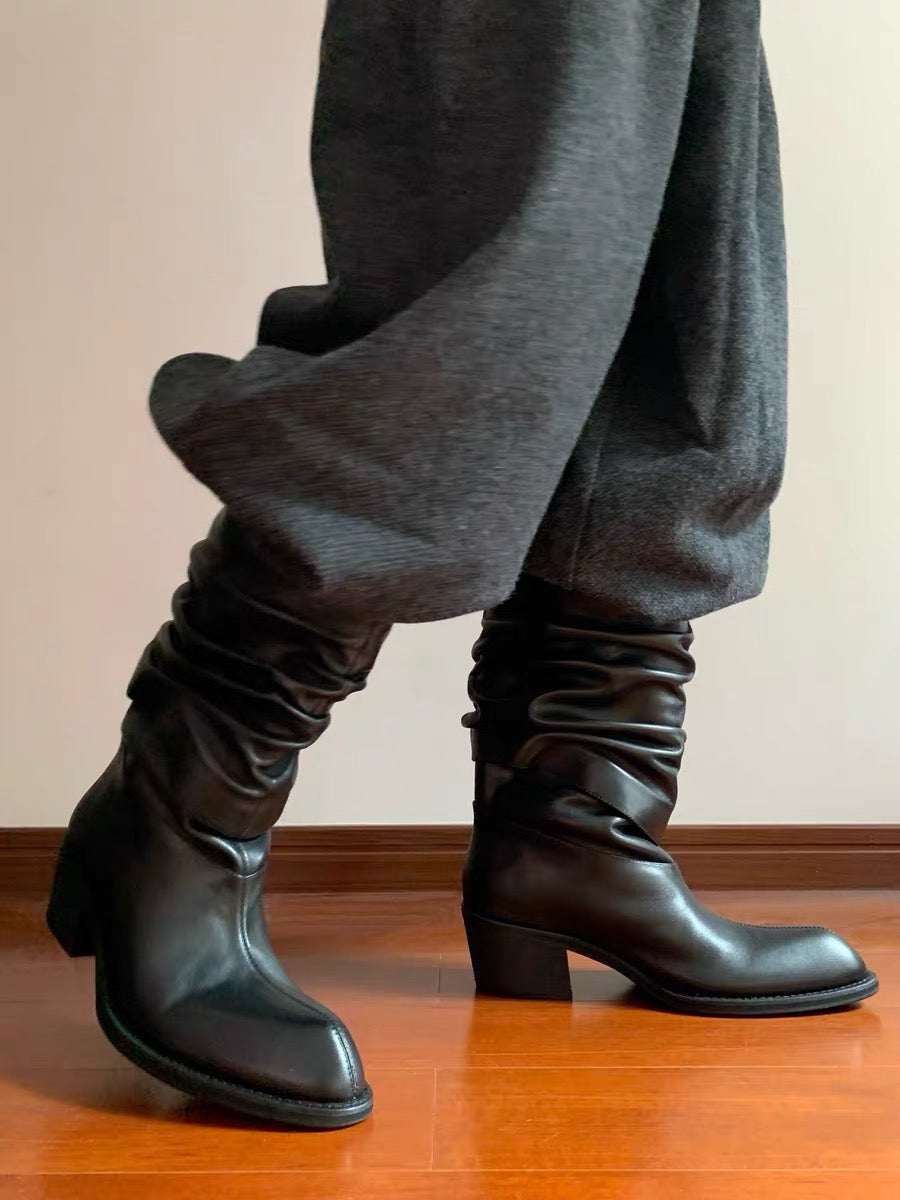 Leather heel boots - Private property 