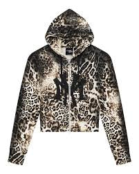 Mowalowa leopard zip up hoodie - Private property 