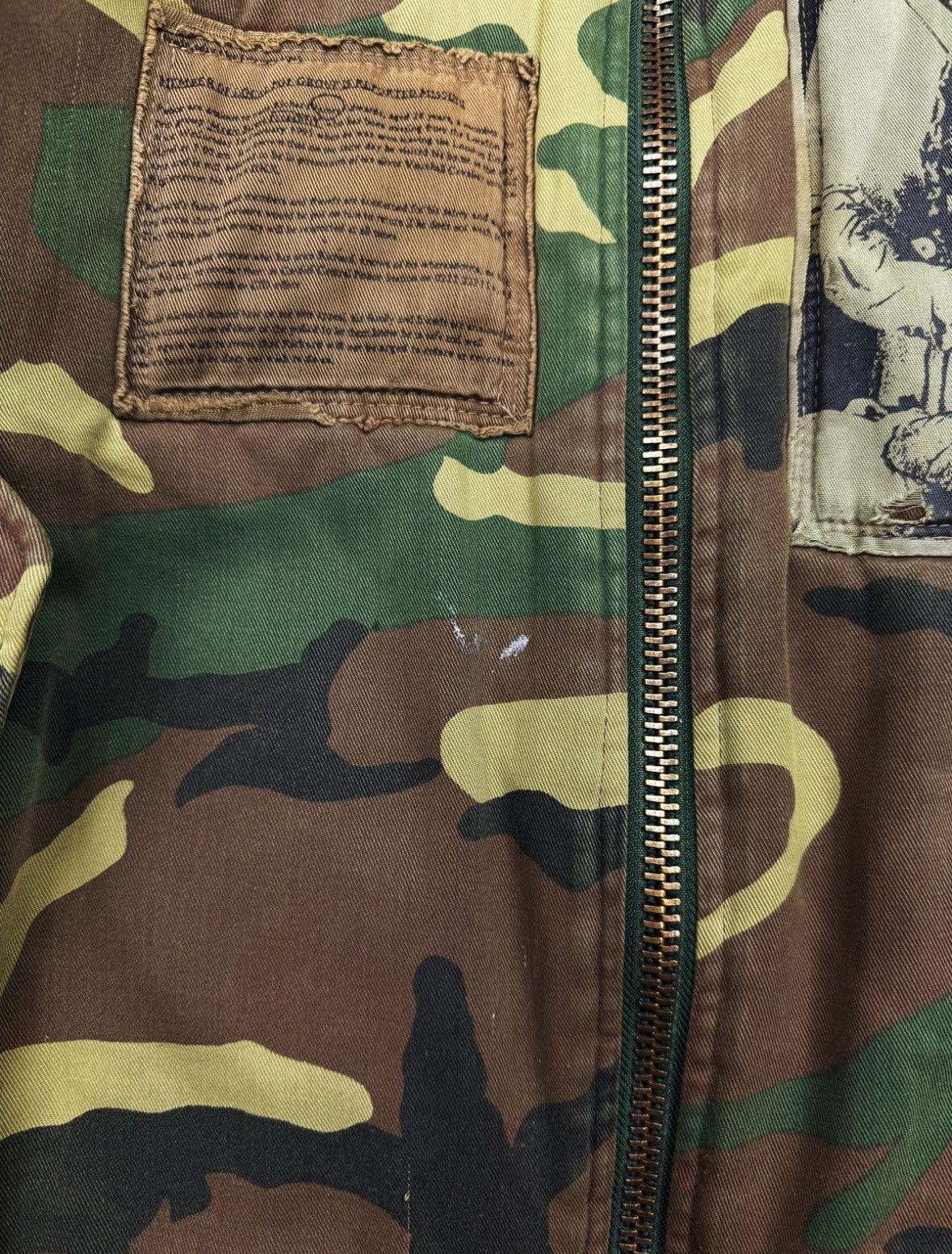 AW01 Raf Simons Riot Riot Camouflage
Patched Bomber Jacket - Private property 