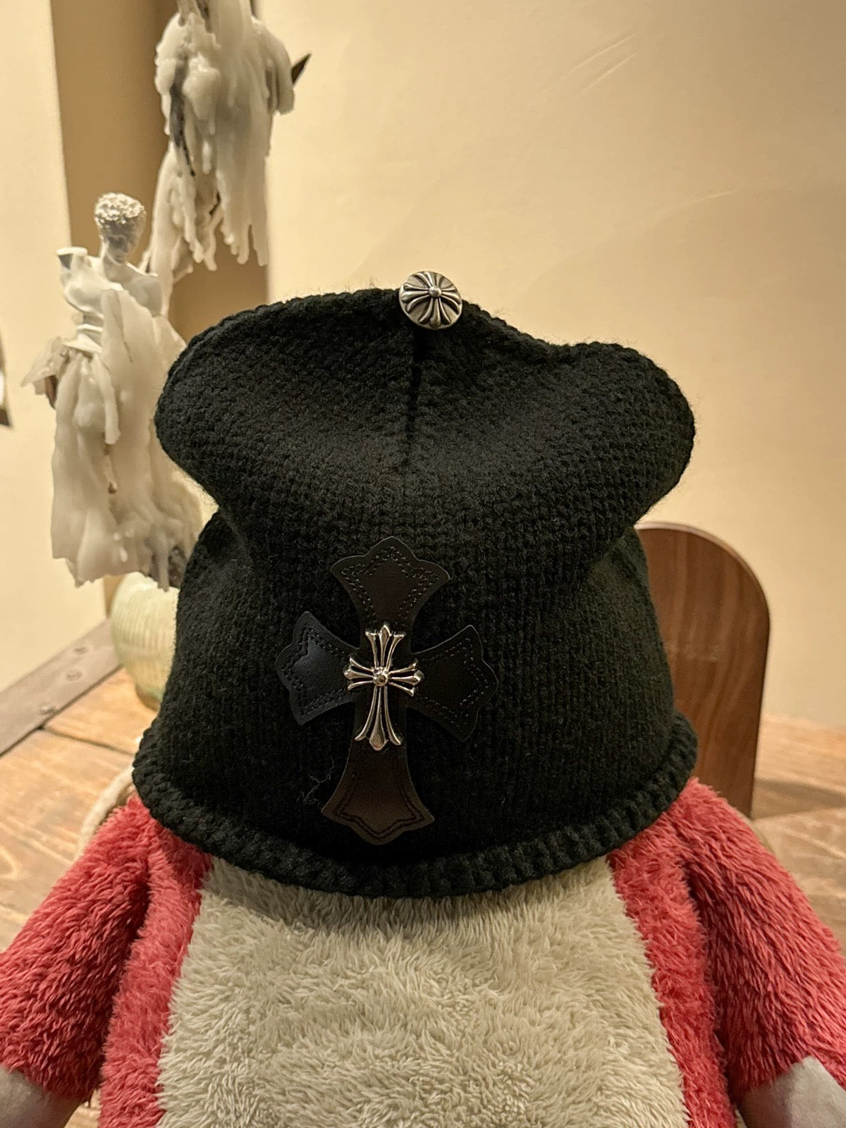 Chrome hearts silver cross beanie - Private property 