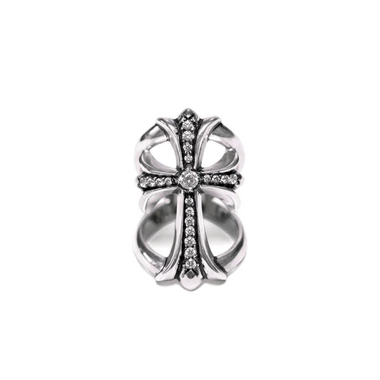 Chrome hearts silver rings with diamond gemstone - Private property 