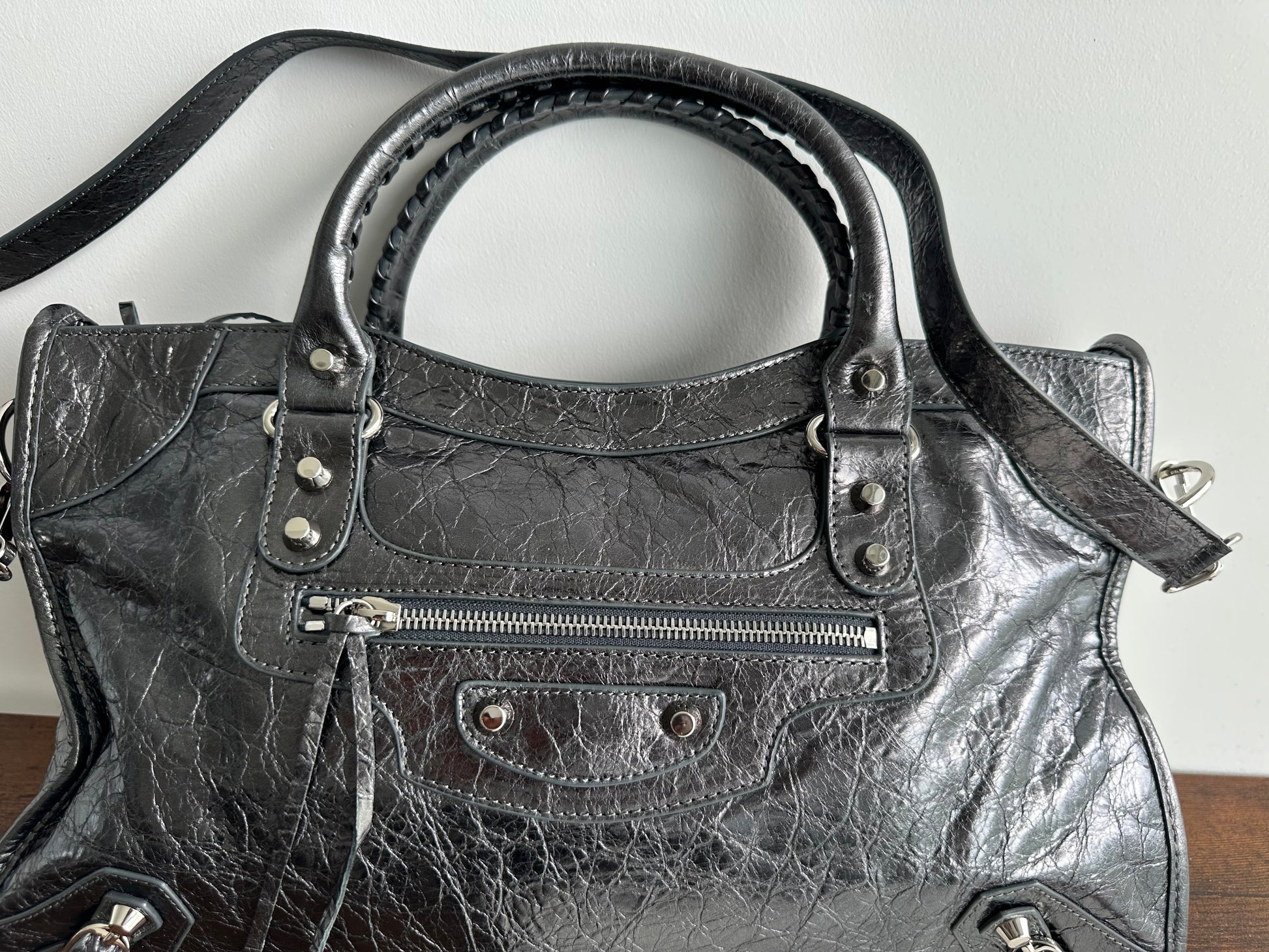 Balenciaga city leather stud bag - Private property 