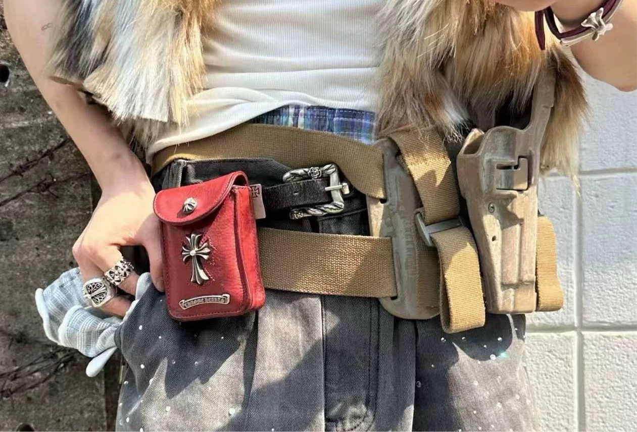 Chrome hearts belt red bag - Private property 
