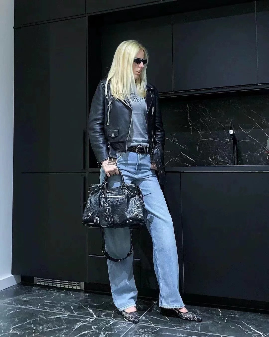 leather stud bag - Private property 