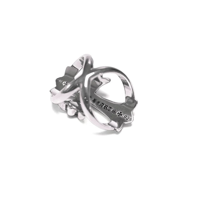 Chrome hearts silver rings with diamond gemstone - Private property 